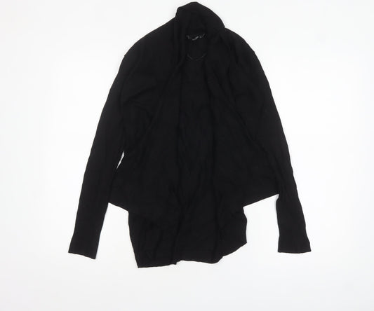 Mango Women's Black Knit Open Cardigan Size 8