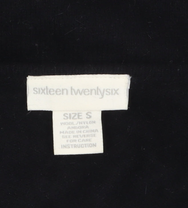 Womens UK Size S Sixteen TwentySix Black Cardigan Jumper