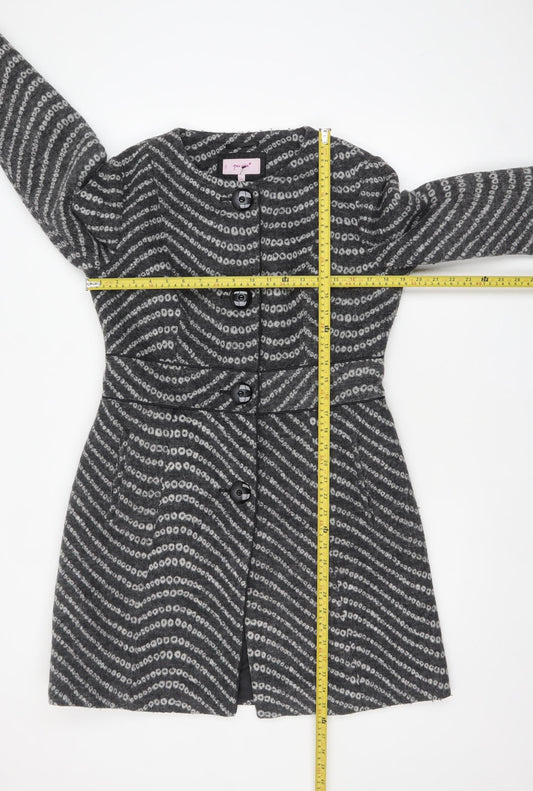 Womens UK Size 12 Marks and Spencer Grey Overcoat