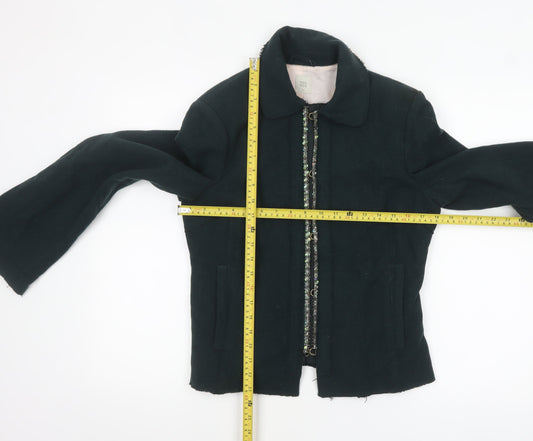 Womens UK Size S Noa Noa Black Biker Coat