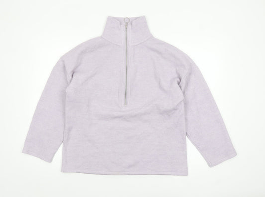 Womens UK Size 10 ASOS Purple Half Zip Jumper