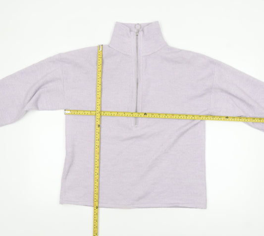 Womens UK Size 10 ASOS Purple Half Zip Jumper