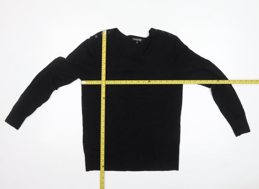 Womens UK Size 14 Debenhams Black Pullover Jumper