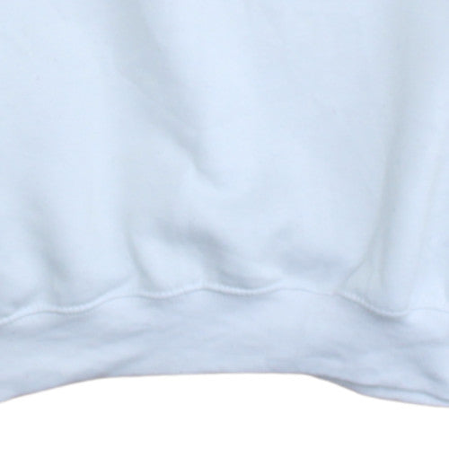 Mens UK Size L Champion White Pullover Sweatshirt