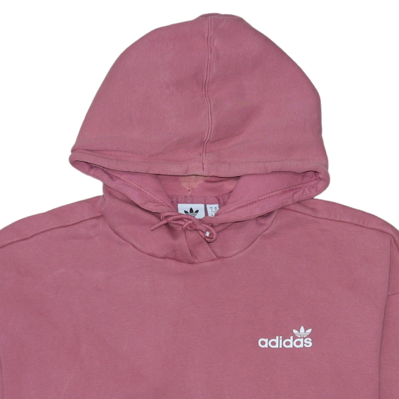 Womens UK Size XS adidas Pink Pullover Hoodie