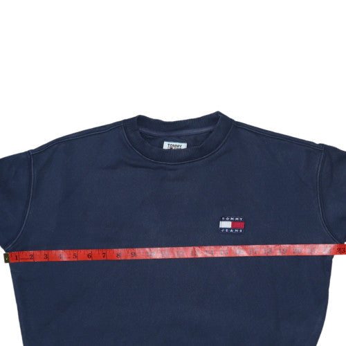 Mens UK Size XS Tommy Jeans Blue Pullover Sweatshirt