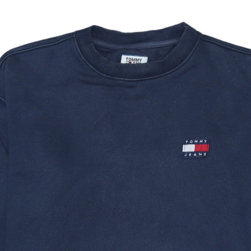 Mens UK Size XS Tommy Jeans Blue Pullover Sweatshirt
