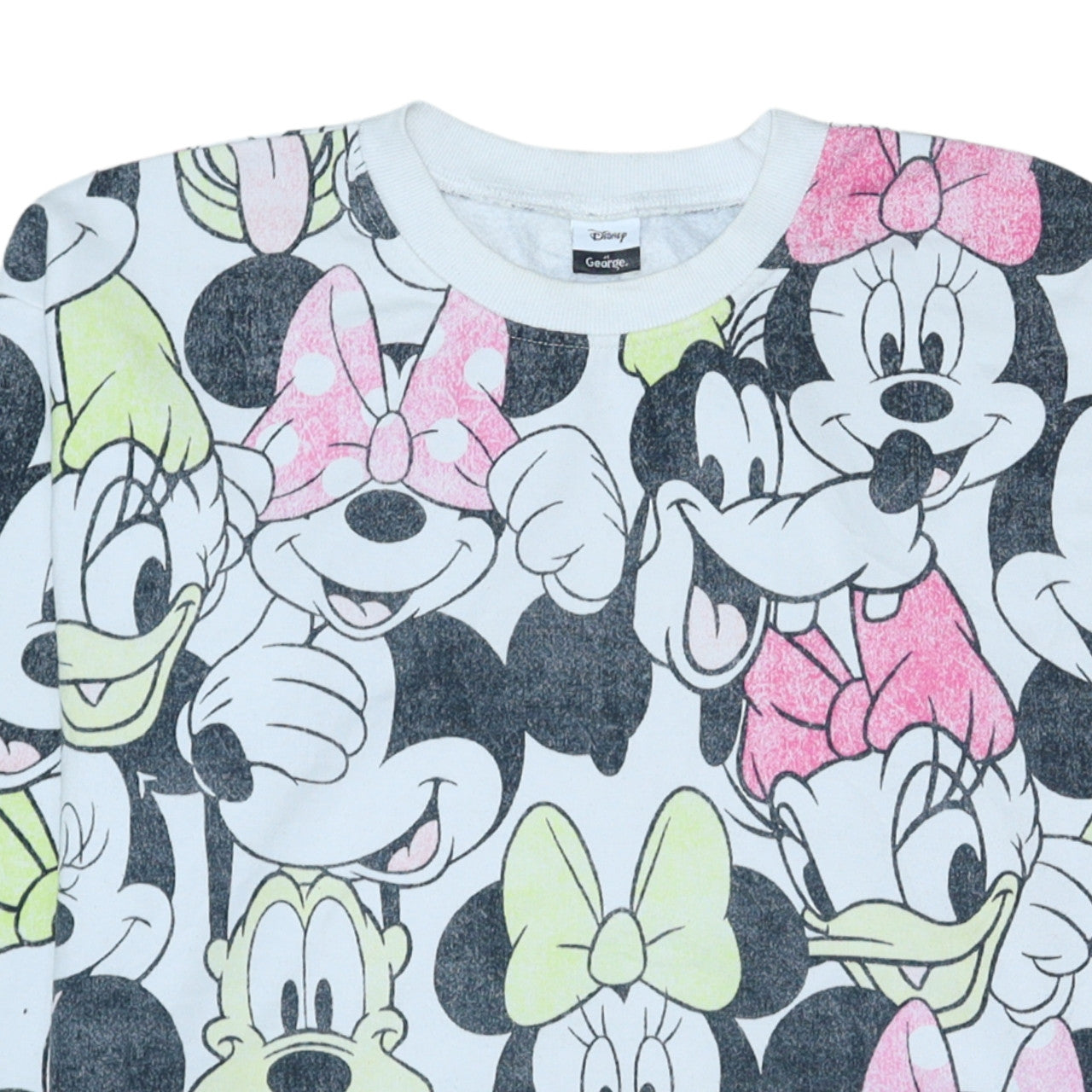 Womens UK Size L Disney at George Multicoloured Pullover Sweatshirt