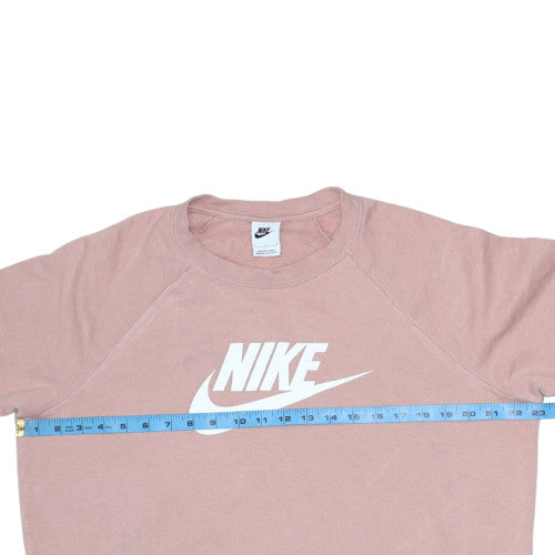 Womens UK Size L Nike Pink Pullover Sweatshirt
