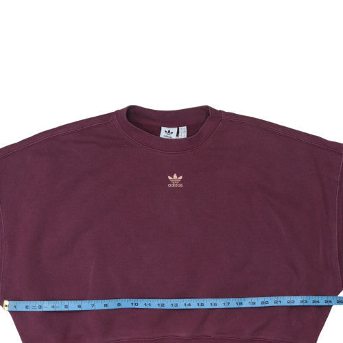 Womens UK Size 10 adidas Red Pullover Sweatshirt