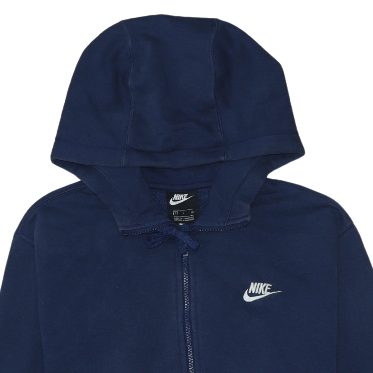 Mens UK Size S Nike Blue Full Zip Hoodie