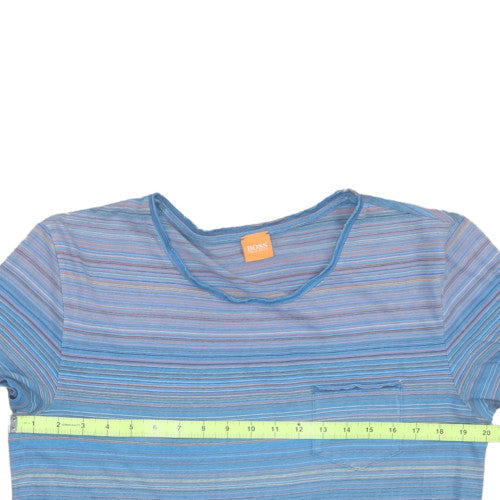 Mens UK Size L HUGO BOSS Blue T-Shirt