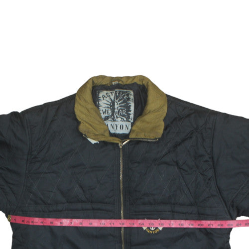 Mens UK Size M Canyon Black Puffer Jacket