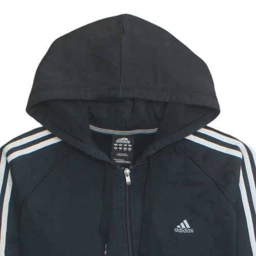 Mens UK Size L adidas Black Full Zip Hoodie