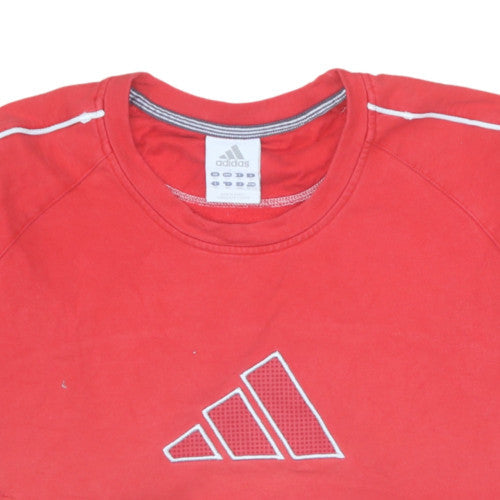 Mens UK Size XL adidas Red Pullover Sweatshirt