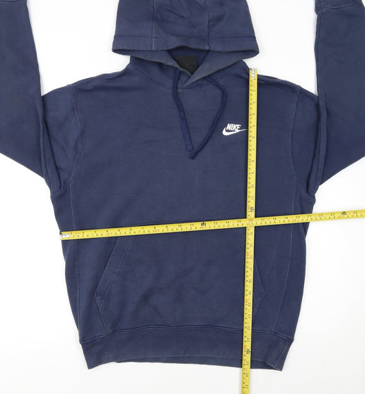 Mens UK Size S Nike Blue Pullover Hoodie