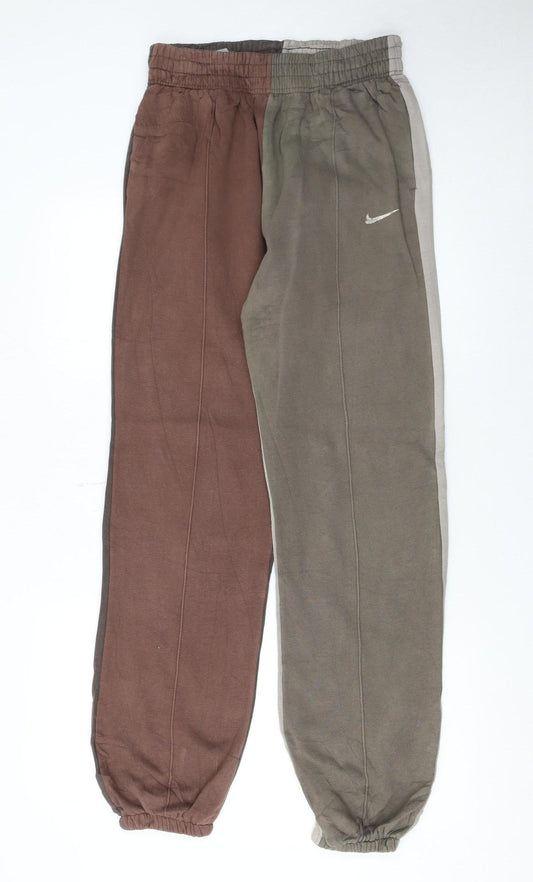 Womens UK Size S Nike Regular Fit Jogger Multicoloured Trousers