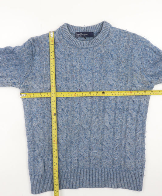 Mens UK Size XS Gap Blue Pullover Jumper