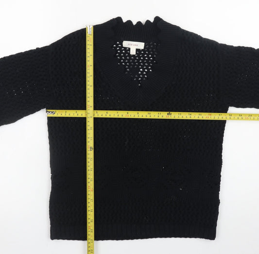 Womens UK Size S Marks and Spencer Black Pullover Jumper