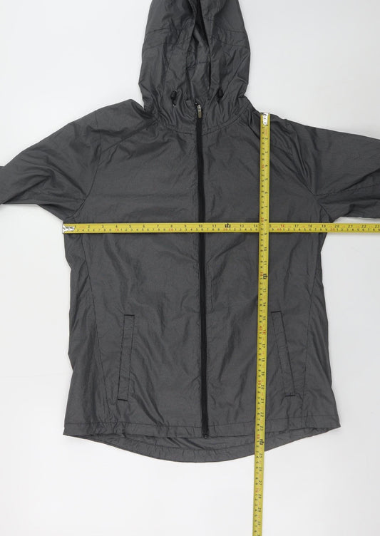 Nike Mens Grey Windbreaker Hooded Running Jacket Size M