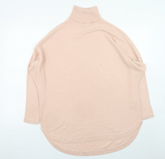 Additional front view of Principles women’s beige roll neck long sleeve acrylic jumper, size UK 16