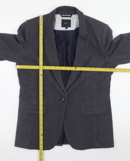 Next Womens Grey Corduroy Blazer Size 16 Classic Lined Jacket