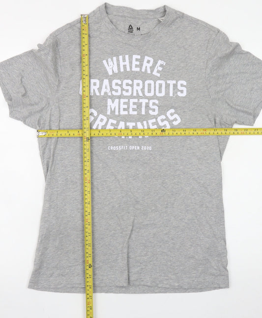 Mens UK Size M Reebok Grey T-Shirt