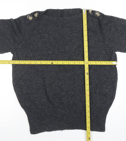 Womens UK Size 14 Per Una Grey Pullover Jumper