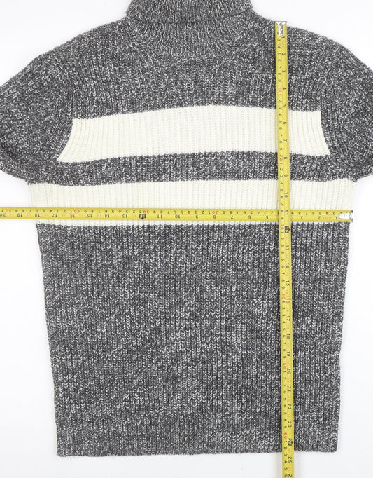 Mens UK Size XS Topman Grey Pullover Jumper