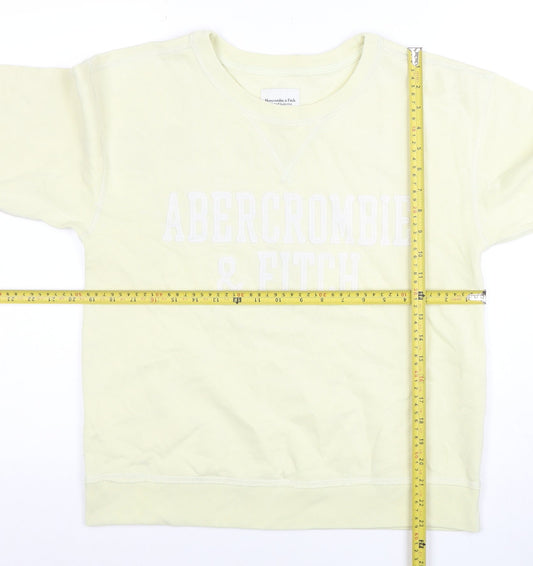 Womens UK Size S Abercrombie & Fitch Beige Pullover Sweatshirt