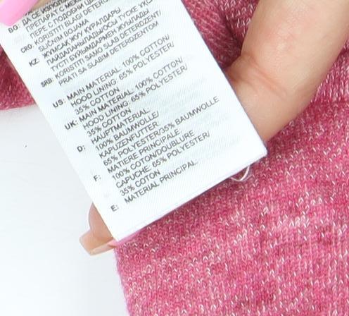 Womens UK Size S adidas Pink Pullover Hoodie