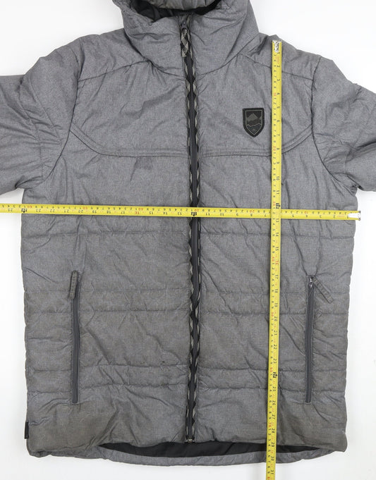 Mens UK Size XL DECATHLON Grey Puffer Jacket