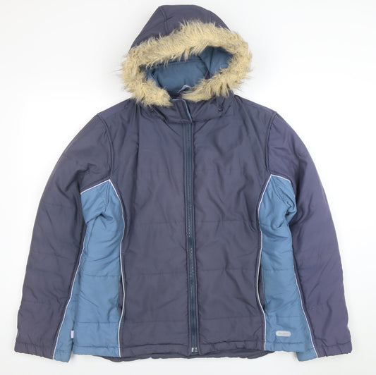 Womens UK Size L Peter Storm Blue Puffer Jacket