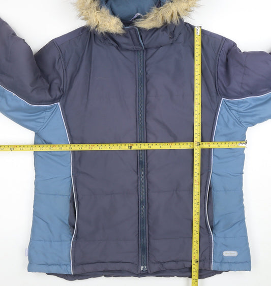 Womens UK Size L Peter Storm Blue Puffer Jacket