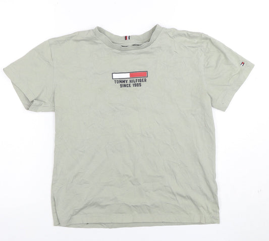 Boys UK Size 16 Years Tommy Hilfiger Beige Basic T-Shirt
