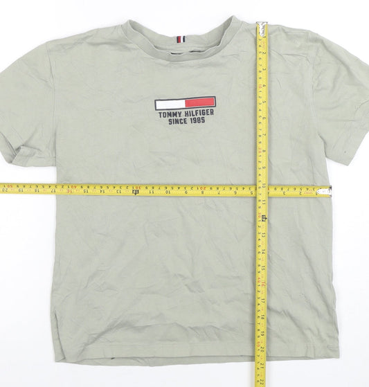 Boys UK Size 16 Years Tommy Hilfiger Beige Basic T-Shirt