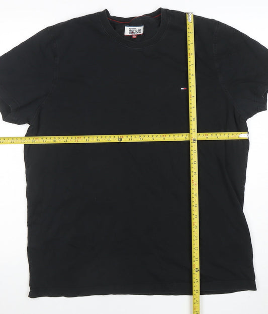 Mens UK Size XL Tommy Hilfiger Denim Black T-Shirt