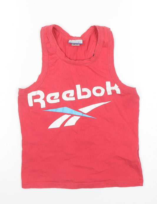 Womens UK Size 12 Reebok Red Gym & Training Running & Jogging Yoga Tank
