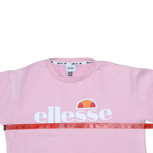 Womens UK Size 10 ellesse Pink Pullover Sweatshirt