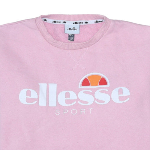 Womens UK Size 10 ellesse Pink Pullover Sweatshirt