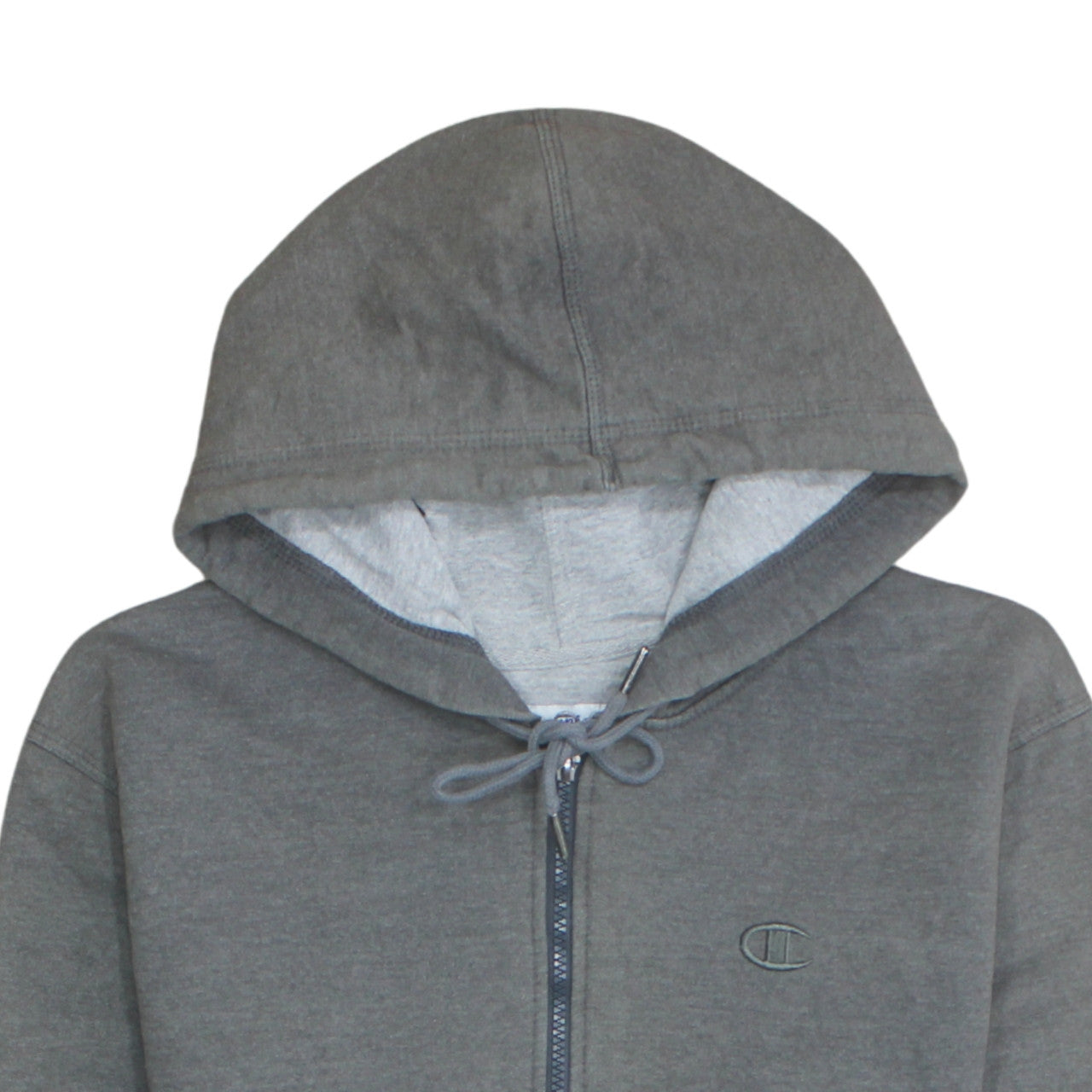 Mens UK Size S Champion Grey Full Zip Hoodie