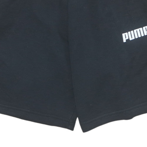 Additional view of Puma Men's Black Small Athletic Shorts with Elastic Waist