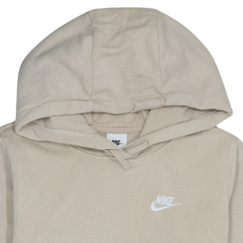 Womens UK Size S Nike Beige Pullover Hoodie