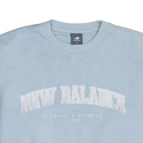 Womens UK Size S New Balance Blue Pullover Sweatshirt
