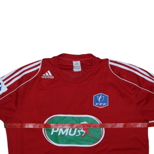 Mens UK Size XL adidas Red Football T-Shirt