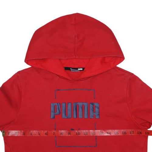 Boys UK Size 13-14 Years PUMA Red Pullover Hoodie