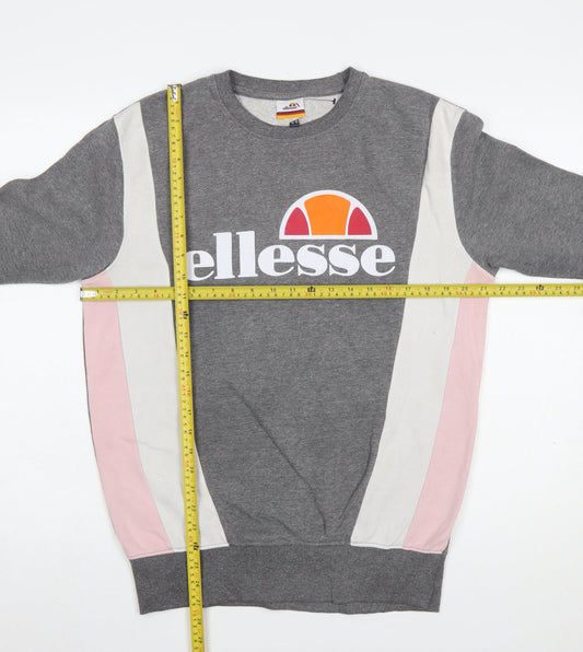 Womens UK Size 10 ellesse Grey Pullover Sweatshirt