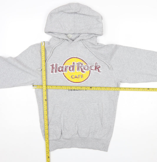 Womens UK Size S Hard Rock Cafe Grey Pullover Hoodie