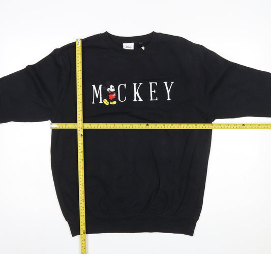 Womens UK Size 8 Disney Black Pullover Sweatshirt