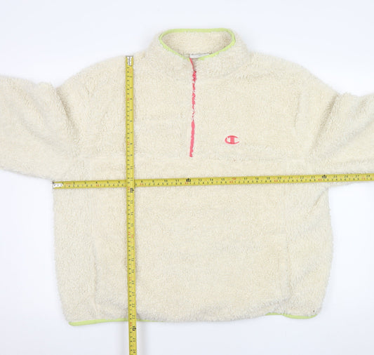 Womens UK Size XL Champion Beige Pullover Sweatshirt
